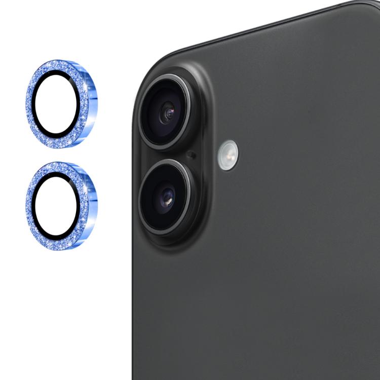 ENKAY Hat-Prince Glitter Rear Lens Aluminium Alloy Tempered Glass Film, For iPhone 17 Pro / 17 Pro Max, For iPhone 17, For iPhone 17 Air, For iPhone 15 Pro / 15 Pro Max, For iPhone 15 / 15 Plus