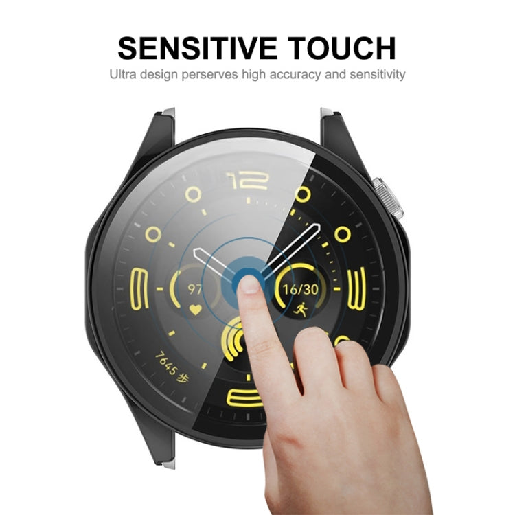 ENKAY Hat-Prince Full Coverage PC + Tempered Film Integrated Watch Protective Case, For Huawei Watch GT 4 46mm, For Huawei Watch GT 4 41mm