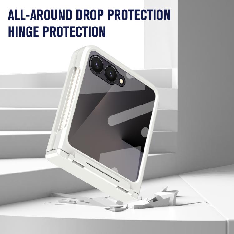 Diamond Case-film Integral Hinge Shockproof Phone Case, For Galaxy Z Flip8 5G, For Galaxy Z Flip7 FE / Flip6, For Galaxy Z Flip7 5G, For Galaxy Z Flip5 5G, For Galaxy Z Flip4, For Galaxy Z Flip3
