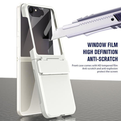 Diamond Case-film Integral Hinge Shockproof Phone Case, For Galaxy Z Flip8 5G, For Galaxy Z Flip7 FE / Flip6, For Galaxy Z Flip7 5G, For Galaxy Z Flip5 5G, For Galaxy Z Flip4, For Galaxy Z Flip3