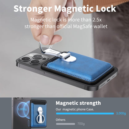 Magsafe Folding Ring Phone Card Bag Case for iPhone 15 / iPhone 14 / iPhone 13