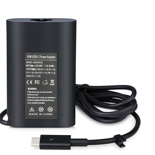 For Dell 5280 5480 5580 7390 7370 65W TYPE-C USB-C Thunderbolt 3 Power Adapter Charger, UK Plug, EU Plug, AU Plug, US Plug
