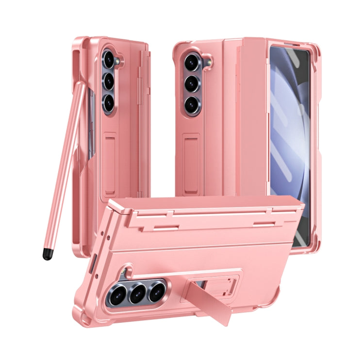 Diamond Case-film Integral Hinge Shockproof Phone Case with Pen, For Galaxy Z Fold8 Ultra 5G, For Galaxy Z Fold7 5G, For Galaxy Z Fold6 5G, For Galaxy Z Fold5 5G, For Galaxy Z Fold4, For Galaxy Z Fold3 5G