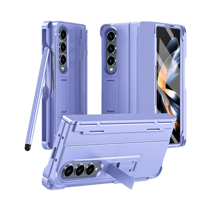 Diamond Case-film Integral Hinge Shockproof Phone Case with Pen, For Galaxy Z Fold8 Ultra 5G, For Galaxy Z Fold7 5G, For Galaxy Z Fold6 5G, For Galaxy Z Fold5 5G, For Galaxy Z Fold4, For Galaxy Z Fold3 5G