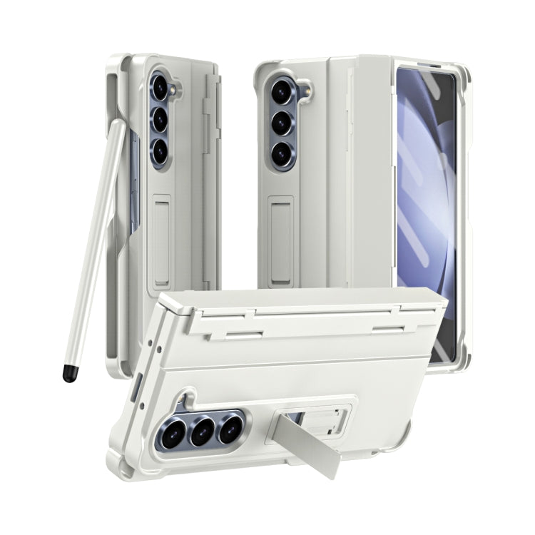 Diamond Case-film Integral Hinge Shockproof Phone Case with Pen, For Galaxy Z Fold8 Ultra 5G, For Galaxy Z Fold7 5G, For Galaxy Z Fold6 5G, For Galaxy Z Fold5 5G, For Galaxy Z Fold4, For Galaxy Z Fold3 5G
