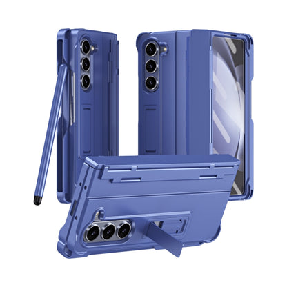Diamond Case-film Integral Hinge Shockproof Phone Case with Pen, For Galaxy Z Fold8 Ultra 5G, For Galaxy Z Fold7 5G, For Galaxy Z Fold6 5G, For Galaxy Z Fold5 5G, For Galaxy Z Fold4, For Galaxy Z Fold3 5G