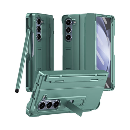 Diamond Case-film Integral Hinge Shockproof Phone Case with Pen, For Galaxy Z Fold8 Ultra 5G, For Galaxy Z Fold7 5G, For Galaxy Z Fold6 5G, For Galaxy Z Fold5 5G, For Galaxy Z Fold4, For Galaxy Z Fold3 5G