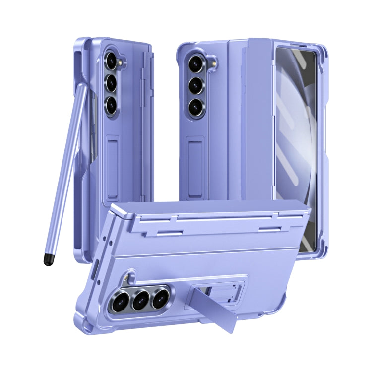 Diamond Case-film Integral Hinge Shockproof Phone Case with Pen, For Galaxy Z Fold8 Ultra 5G, For Galaxy Z Fold7 5G, For Galaxy Z Fold6 5G, For Galaxy Z Fold5 5G, For Galaxy Z Fold4, For Galaxy Z Fold3 5G