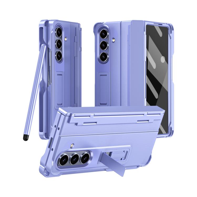 Diamond Case-film Integral Hinge Shockproof Phone Case with Pen, For Galaxy Z Fold8 Ultra 5G, For Galaxy Z Fold7 5G, For Galaxy Z Fold6 5G, For Galaxy Z Fold5 5G, For Galaxy Z Fold4, For Galaxy Z Fold3 5G