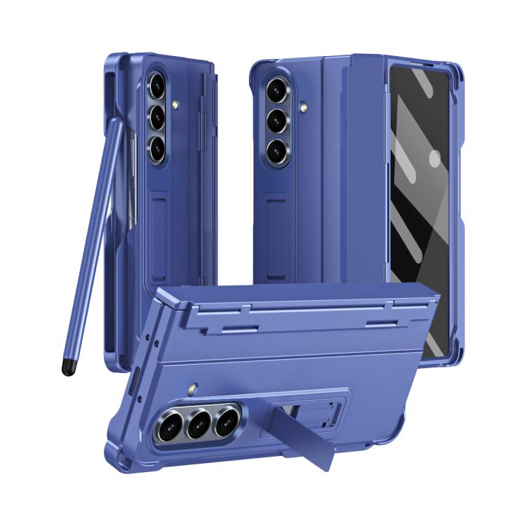 Diamond Case-film Integral Hinge Shockproof Phone Case with Pen, For Galaxy Z Fold8 Ultra 5G, For Galaxy Z Fold7 5G, For Galaxy Z Fold6 5G, For Galaxy Z Fold5 5G, For Galaxy Z Fold4, For Galaxy Z Fold3 5G