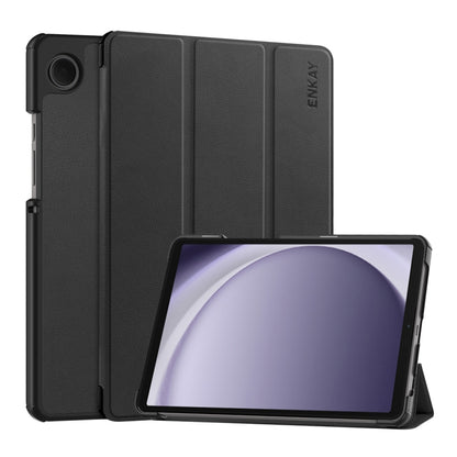 ENKAY Tri-fold Custer Texture Leather Smart Tablet Case, For Samsung Galaxy Tab A11+ / A9+, For Samsung Galaxy Tab A11 / A9