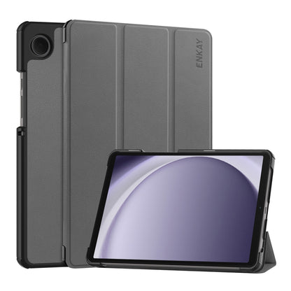 ENKAY Tri-fold Custer Texture Leather Smart Tablet Case, For Samsung Galaxy Tab A11+ / A9+, For Samsung Galaxy Tab A11 / A9
