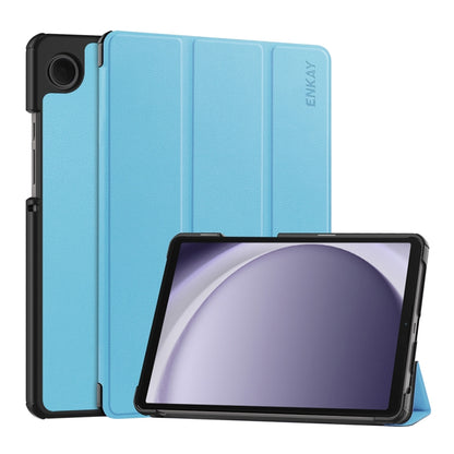 ENKAY Tri-fold Custer Texture Leather Smart Tablet Case, For Samsung Galaxy Tab A11+ / A9+, For Samsung Galaxy Tab A11 / A9