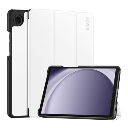 ENKAY Tri-fold Custer Texture Leather Smart Tablet Case, For Samsung Galaxy Tab A11+ / A9+, For Samsung Galaxy Tab A11 / A9