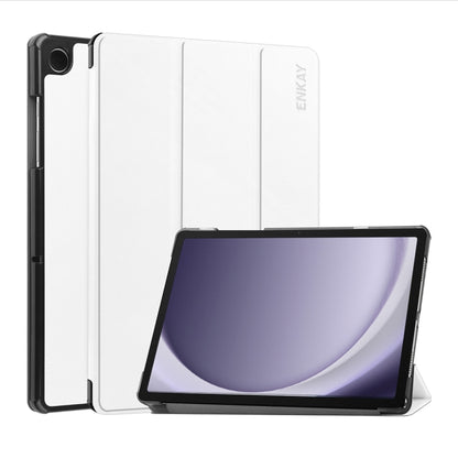 ENKAY Tri-fold Custer Texture Leather Smart Tablet Case, For Samsung Galaxy Tab A11+ / A9+, For Samsung Galaxy Tab A11 / A9