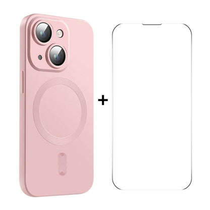 ENKAY MagSafe Matte TPU Phone Case with Lens Film & Screen Glass Film, For iPhone 15 Pro Max, For iPhone 15 Pro, For iPhone 15 Plus, For iPhone 15, For iPhone 14 Plus, For iPhone 14, For iPhone 14 Pro, For iPhone 14 Pro Max