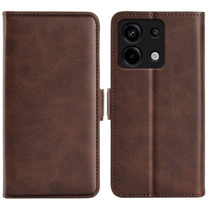 Dual-side Magnetic Buckle Horizontal Flip Leather Phone Case, For Xiaomi Redmi Note 13 Pro 5G, For Xiaomi 13T, For Redmi Note 17 Pro Max 5G Global 163mm, For Redmi A7 Pro 171mm / Poco C85x 5G, For Redmi Turbo 5 Max / Poco X8 Pro Max                    ...