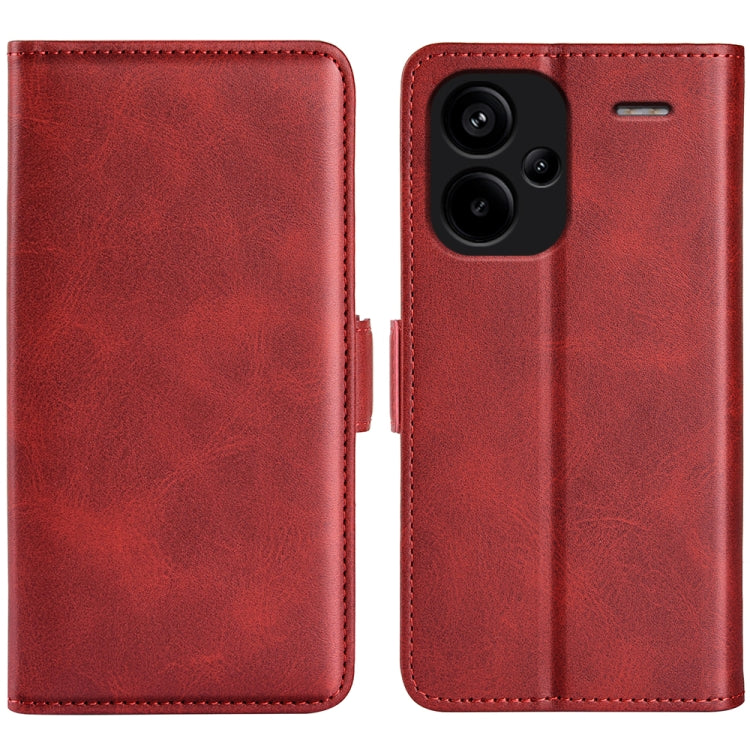 Dual-side Magnetic Buckle Horizontal Flip Leather Phone Case, For Xiaomi Redmi Note 14 Pro+, For Xiaomi Redmi Note 14 Pro 5G, For Xiaomi 14T Pro, For Xiaomi 14T, For Xiaomi Redmi 14C 4G, For Xiaomi Redmi K70 Ultra, For Xiaomi Redmi Note 13R 5G         ...