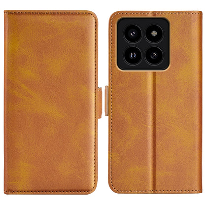 Dual-side Magnetic Buckle Horizontal Flip Leather Phone Case, For Xiaomi Redmi Note 14 Pro+, For Xiaomi Redmi Note 14 Pro 5G, For Xiaomi 14T Pro, For Xiaomi 14T, For Xiaomi Redmi 14C 4G, For Xiaomi Redmi K70 Ultra, For Xiaomi Redmi Note 13R 5G         ...