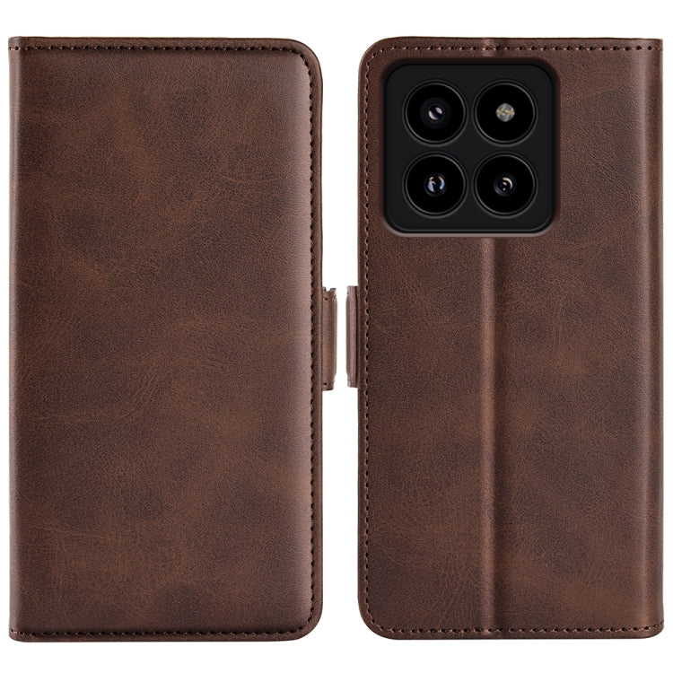 Dual-side Magnetic Buckle Horizontal Flip Leather Phone Case, For Xiaomi Redmi Note 14 Pro+, For Xiaomi Redmi Note 14 Pro 5G, For Xiaomi 14T Pro, For Xiaomi 14T, For Xiaomi Redmi 14C 4G, For Xiaomi Redmi K70 Ultra, For Xiaomi Redmi Note 13R 5G         ...