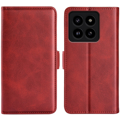 Dual-side Magnetic Buckle Horizontal Flip Leather Phone Case, For Xiaomi Redmi Note 14 Pro+, For Xiaomi Redmi Note 14 Pro 5G, For Xiaomi 14T Pro, For Xiaomi 14T, For Xiaomi Redmi 14C 4G, For Xiaomi Redmi K70 Ultra, For Xiaomi Redmi Note 13R 5G         ...