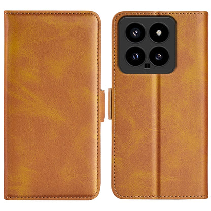 Dual-side Magnetic Buckle Horizontal Flip Leather Phone Case, For Xiaomi Redmi Note 14 Pro+, For Xiaomi Redmi Note 14 Pro 5G, For Xiaomi 14T Pro, For Xiaomi 14T, For Xiaomi Redmi 14C 4G, For Xiaomi Redmi K70 Ultra, For Xiaomi Redmi Note 13R 5G         ...