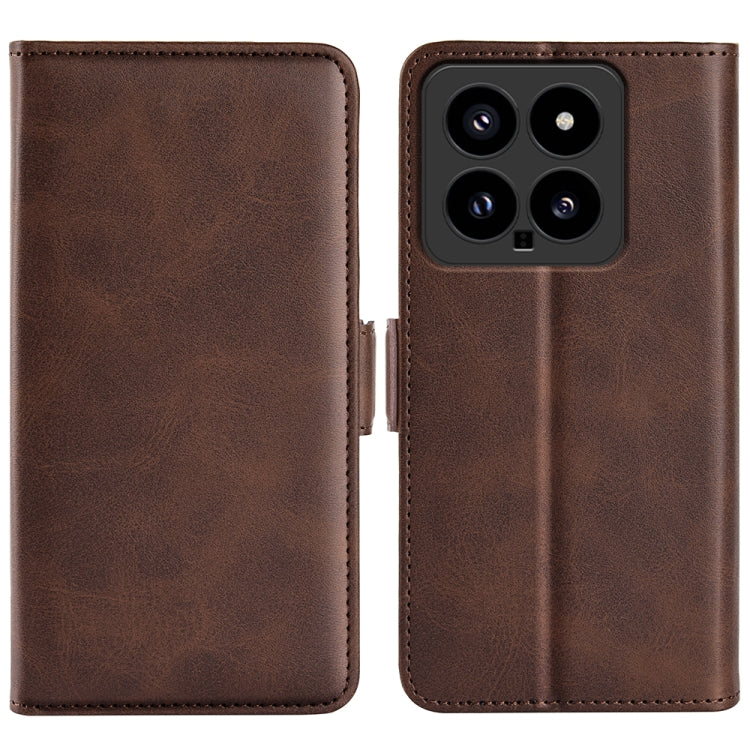 Dual-side Magnetic Buckle Horizontal Flip Leather Phone Case, For Xiaomi Redmi Note 14 Pro+, For Xiaomi Redmi Note 14 Pro 5G, For Xiaomi 14T Pro, For Xiaomi 14T, For Xiaomi Redmi 14C 4G, For Xiaomi Redmi K70 Ultra, For Xiaomi Redmi Note 13R 5G         ...