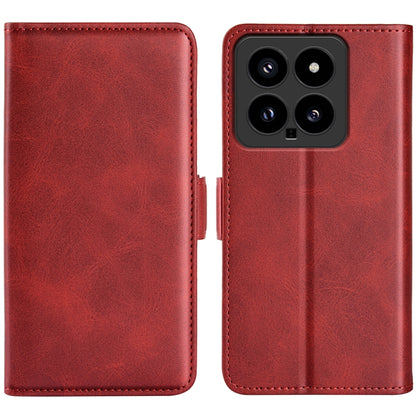 Dual-side Magnetic Buckle Horizontal Flip Leather Phone Case, For Xiaomi Redmi Note 14 Pro+, For Xiaomi Redmi Note 14 Pro 5G, For Xiaomi 14T Pro, For Xiaomi 14T, For Xiaomi Redmi 14C 4G, For Xiaomi Redmi K70 Ultra, For Xiaomi Redmi Note 13R 5G         ...