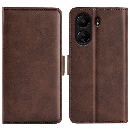Dual-side Magnetic Buckle Horizontal Flip Leather Phone Case, For Xiaomi Redmi Note 14 Pro+, For Xiaomi Redmi Note 14 Pro 5G, For Xiaomi 14T Pro, For Xiaomi 14T, For Xiaomi Redmi 14C 4G, For Xiaomi Redmi K70 Ultra, For Xiaomi Redmi Note 13R 5G         ...
