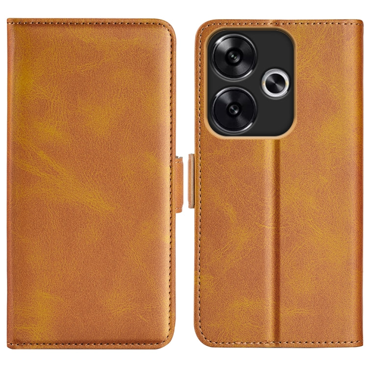 Dual-side Magnetic Buckle Horizontal Flip Leather Phone Case, For Xiaomi Redmi Note 14 Pro+, For Xiaomi Redmi Note 14 Pro 5G, For Xiaomi 14T Pro, For Xiaomi 14T, For Xiaomi Redmi 14C 4G, For Xiaomi Redmi K70 Ultra, For Xiaomi Redmi Note 13R 5G         ...