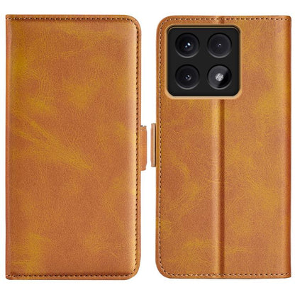 Dual-side Magnetic Buckle Horizontal Flip Leather Phone Case, For Xiaomi Redmi Note 14 Pro+, For Xiaomi Redmi Note 14 Pro 5G, For Xiaomi 14T Pro, For Xiaomi 14T, For Xiaomi Redmi 14C 4G, For Xiaomi Redmi K70 Ultra, For Xiaomi Redmi Note 13R 5G         ...