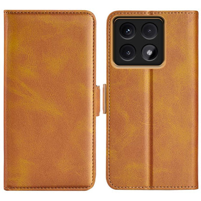 Dual-side Magnetic Buckle Horizontal Flip Leather Phone Case, For Xiaomi Redmi Note 14 Pro+, For Xiaomi Redmi Note 14 Pro 5G, For Xiaomi 14T Pro, For Xiaomi 14T, For Xiaomi Redmi 14C 4G, For Xiaomi Redmi K70 Ultra, For Xiaomi Redmi Note 13R 5G         ...