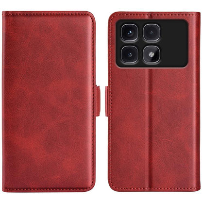 Dual-side Magnetic Buckle Horizontal Flip Leather Phone Case, For Xiaomi Redmi Note 14 Pro+, For Xiaomi Redmi Note 14 Pro 5G, For Xiaomi 14T Pro, For Xiaomi 14T, For Xiaomi Redmi 14C 4G, For Xiaomi Redmi K70 Ultra, For Xiaomi Redmi Note 13R 5G         ...