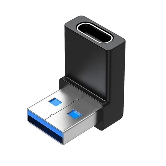ENKAY Adaptateur convertisseur USB 3.0 mâle vers Type-C femelle à angle droit 90 degrés, 1pc USB vers Type-C, 2pcs USB vers Type-C