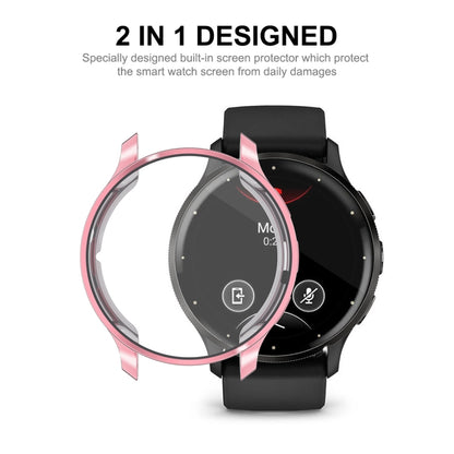 ENKAY Hat-Prince Full Coverage Electroplated TPU Watch Case with Screen Protection, For Garmin Venu 3S, For Garmin Venu 3