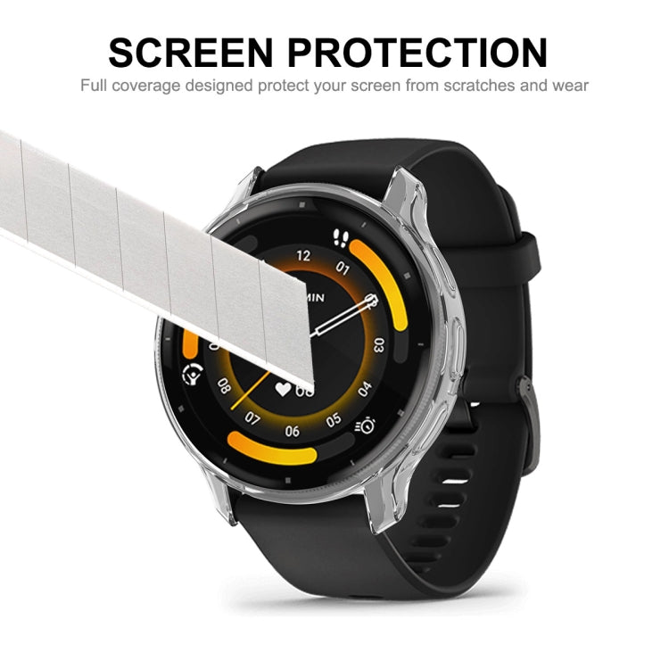 ENKAY Hat-Prince Full Coverage Transparent TPU Watch Case with Screen Protection, For Garmin Venu 3S, For Garmin Venu 3