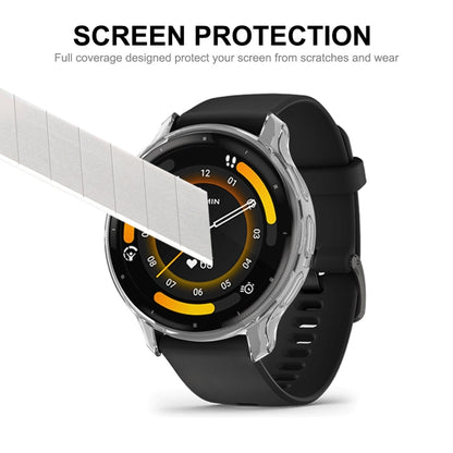 ENKAY Hat-Prince Full Coverage Transparent TPU Watch Case with Screen Protection, For Garmin Venu 3S, For Garmin Venu 3