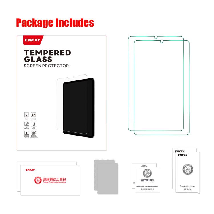 2pcs ENKAY Hat-Prince 0.33mm Explosion-proof Tempered Glass Film, For Xiaomi Poco F Pad 8.8, For Xiaomi Poco Pad M1 12.1, For Xiaomi Poco Pad X1 11.2, For Xiaomi Pad 8 / 8 Pro 11.2, For Xiaomi Pad 8 / 7 / 8 Pro / 7 Pro                                  ...