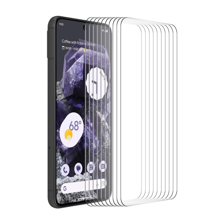 10pcs ENKAY Hat-Prince 0.26mm 9H 2.5D High Aluminum-silicon Tempered Glass Film, For Google Pixel 8 Pro, For Google Pixel 8