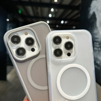 Transparent TPU Hybrid PC Magsafe Phone Case