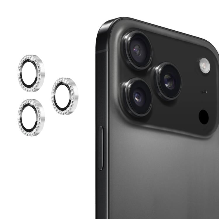 ENKAY AR Anti-reflection Individual Diamond Ring Camera Lens Glass Full Film, For iPhone 17, For iPhone 17 Pro / 17 Pro Max, For iPhone 15 Pro / 15 Pro Max, For iPhone 15 / 15 Plus
