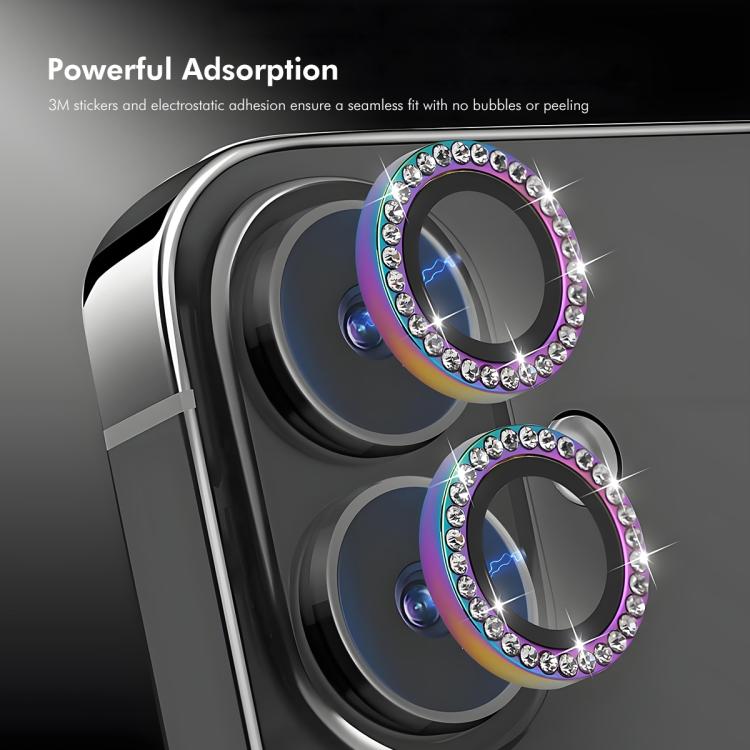 ENKAY AR Anti-reflection Individual Diamond Ring Camera Lens Glass Full Film, For iPhone 17, For iPhone 17 Pro / 17 Pro Max, For iPhone 15 Pro / 15 Pro Max, For iPhone 15 / 15 Plus
