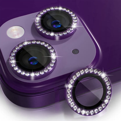 ENKAY AR Anti-reflection Individual Diamond Ring Camera Lens Glass Full Film, For iPhone 17e / 16e, For iPhone 14 / 14 Plus, For iPhone 14 Pro / 14 Pro Max