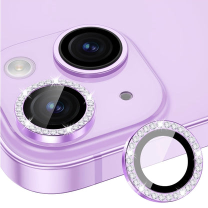ENKAY AR Anti-reflection Individual Diamond Ring Camera Lens Glass Full Film, For iPhone 16e, For iPhone 14 / 14 Plus, For iPhone 14 Pro / 14 Pro Max