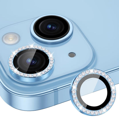 ENKAY AR Anti-reflection Individual Diamond Ring Camera Lens Glass Full Film, For iPhone 17e / 16e, For iPhone 14 / 14 Plus, For iPhone 14 Pro / 14 Pro Max