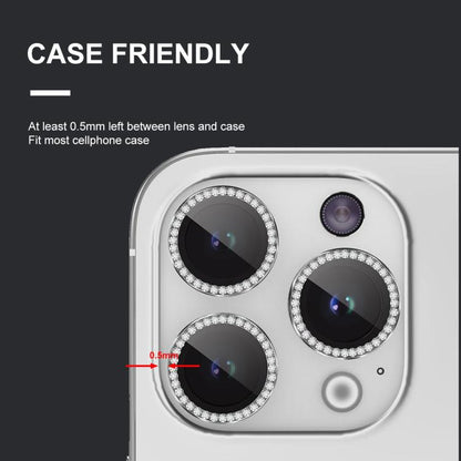 ENKAY AR Anti-reflection Individual Diamond Ring Camera Lens Glass Full Film, For iPhone 16e, For iPhone 14 / 14 Plus, For iPhone 14 Pro / 14 Pro Max