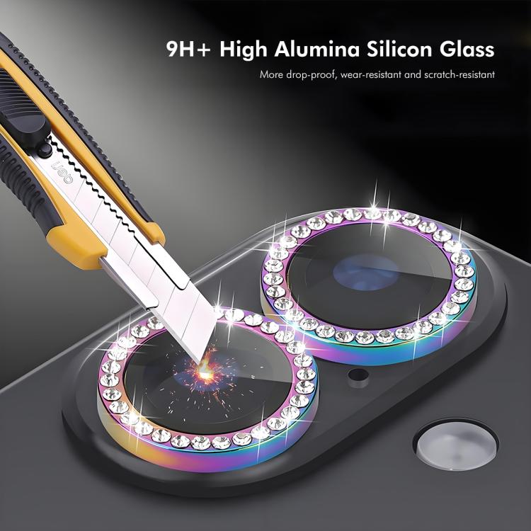 ENKAY AR Anti-reflection Individual Diamond Ring Camera Lens Glass Full Film, For iPhone Air, For iPhone 13 Pro / 13 Pro Max, For iPhone 13 / 13 mini