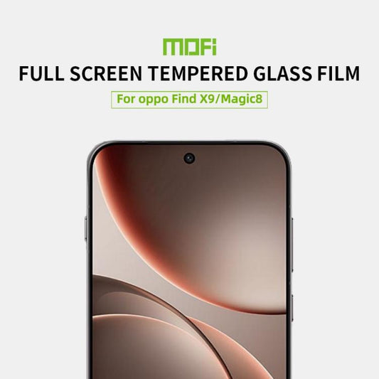 MOFI 9H 2.5D Full Screen Tempered Glass Film, For OPPO Find X9 / Honor Magic8 Unlock, For OPPO Find X10 E 5G Unlock, For OPPO Find X10 5G Unlock, For OPPO Find X10 Pro / X10 Pro Max Unlock, For OPPO A7 Pro Max 5G, For OPPO K14 / K14x / vivo Y500s      ...