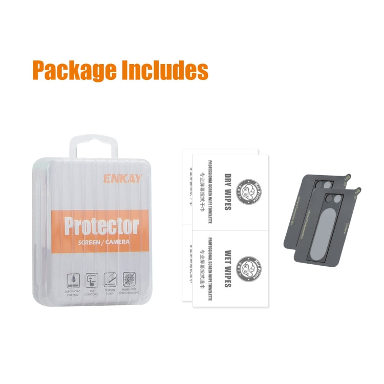2pcs ENKAY Hat-Prince 9H Rear Camera Lens Tempered Glass Film, For Google Pixel 8 Pro, For Google Pixel 8