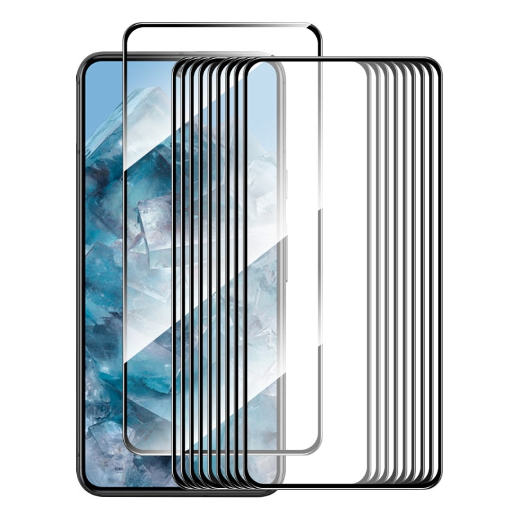 10pcs ENKAY Hat-Prince Full Glue High Aluminum-silicon Tempered Glass Film, For Google Pixel 9 Pro XL, For Google Pixel 9 Pro, For Google Pixel 9, For Google Pixel 8 Pro, For Google Pixel 8